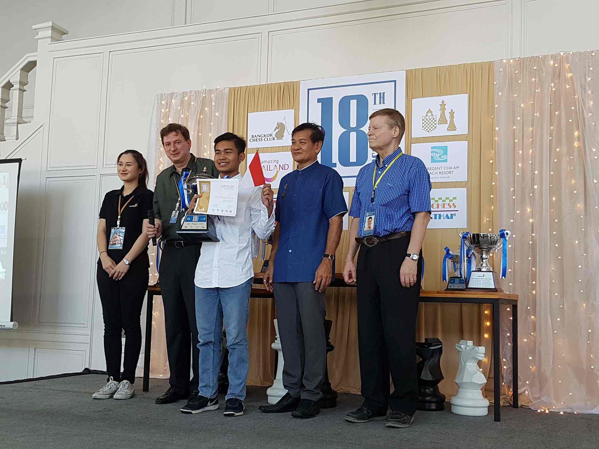 Novendra Priasmoro di ajang Bangkok Open 2018